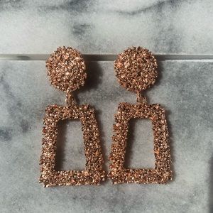 Rose Gold ‘Rockers’ Earrings